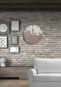 Orologio da parete moderno D50 ENGLAND in legno laminato TRS