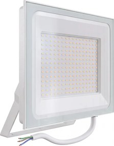 Faro LED 200W IP65 in Alluminio Bianco con OSRAM chip LED Colore Bianco Caldo 3.000K