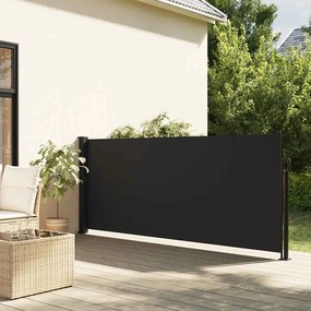 Tenda Da Sole Laterale Retrattile Nera 117x300 Cm /
