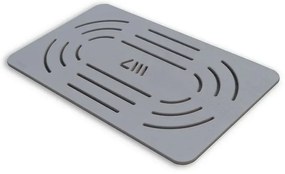 Pedana antiscivolo in legno 96 x 58 ideale per piatto 120 x 70/80 tortora