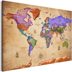 Quadro Colourful Travels (1 Part) Wide  Colore colorful, Dimensioni e Misure 90x60