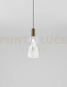 Scintilla sospensione cristallo trasparente bronzo lucido 2 l3211 l...