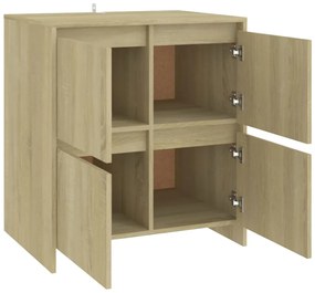 Credenza rovere sonoma 70x41x75 cm in truciolato