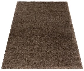 Tappeto marrone scuro 80x150 cm Fluffy - Ayyildiz Carpets