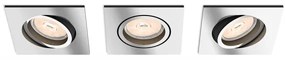 Philips 50403/11/PN - KIT 3x Lampada da incasso MYLIVING DONEGAL 1xGU10/5,5W/230V