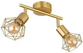 Globo 54802GB-2 - Faretto XARA I 2xE14/40W/230V oro