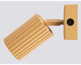 Faretto dorato 8x16 cm Gleam – Sollux