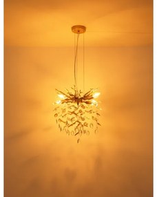 Globo 64138HG - Lampadario a sospensione su cavo QUEENA 4xE14/40W/230V dorato