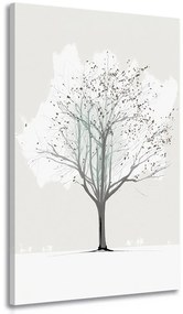 Stampa su tela – Albero invernale minimalista