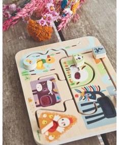 Lilliputiens - labirinto sensoriale puzzle a scorrimento - fattoria