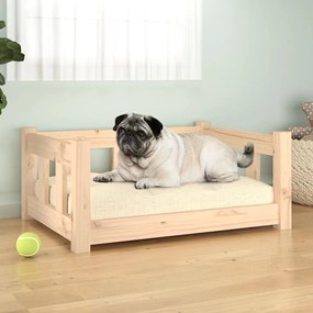 Cuccia per cani 65,5x50,5x28 cm in legno massello di pino