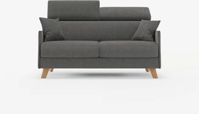 Sole divano letto matrimoniale design compatto - poggiatesta reclinabili e 100% sfoderabile in tessuto smacchiabile T23