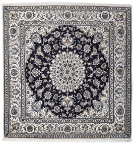 Nain Tappeto persiano 200 x 190 Blu (Iran) Annodato A Mano
