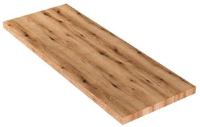Top per lavabo Kros L 120 x H 4 x P 46 cm rovere naturale truciolare