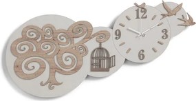 Orologio in legno laminato da parete 80x40 cm RONDINI TTE
