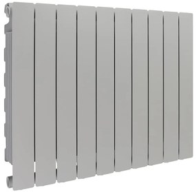 Radiatore acqua calda PRODIGE MODERN in alluminio, 10 elementi, interasse 600 mm, silver
