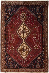 Shiraz Tappeto persiano 200 x 140 Rosso (Iran) Annodato A Mano