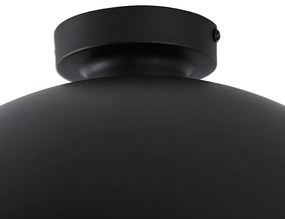 Plafoniera nera con oro 42 cm regolabile - Magnax