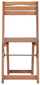 Set bistrot da giardino in legno di acacia LENOLA Beliani