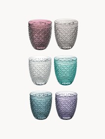 Set di 6 bicchieri acqua Rombi