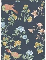 Little Greene Carta da parati Aderyn - Hicks Blue