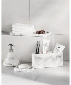 Organizzatore per spazzolini da denti bianco e grigio Desio - Wenko