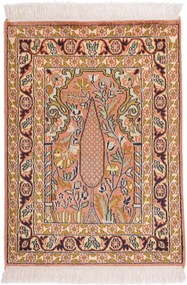 Cashmere Silk Tappeto 60x50 (Indian) Annodato A Mano