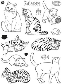 Creative stamp - gattini