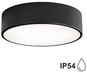 Plafoniera bagno CLEO 2xE27/24W/230V d. 30 cm neroIP54