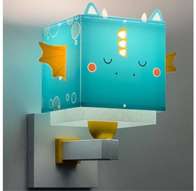 Dalber 64389 - Applique per bambini LITTLE DRAGON 1xE27/15W/230V