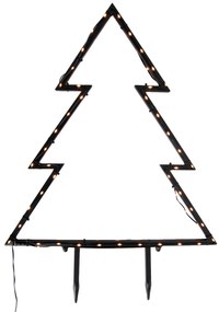 Faretto per albero di Natale nero 71 cm con LED IP44 - Kas