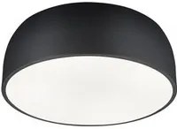 Plafoniera Moderna 4 Luci Baron Metallo Nero Opaco Trio Lighting