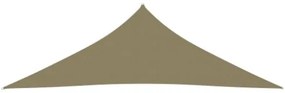 Parasole a Vela Oxford Triangolare 5x5x6 m Beige