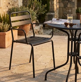 ROMANUS - poltrona da giardino impilabile in ferro