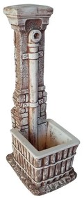 Fontana a colonna Bambù' in calcestruzzo H 83 cm, 25 x 28 cm
