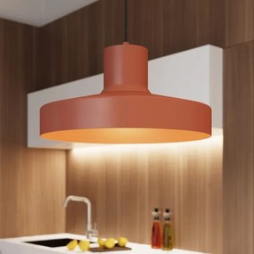Sollux SL.1706 - Lampadario a sospensione con filo BILO 1xE27/15W/230V diametro 35 cm arancione