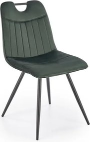 Sedia K521 verde velluto