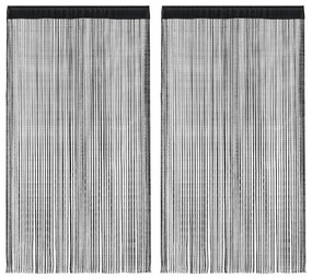 2 Pz Tende A Fili 140x250 Cm Nere /