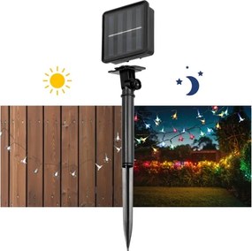 Catena solare LED RGB 50xLED/0,12W/1,2V 1xAA IP44 600 mAh