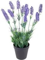 Set 2 Lavanda Artificiale in Vaso Altezza 38 cm Viola