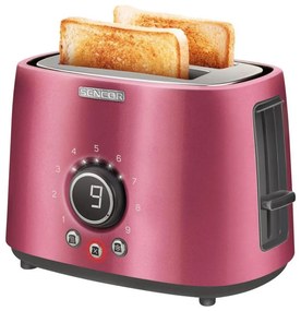 Sencor - Tostapane con due fessure e funzione di riscaldamento 1000W/230V rosa