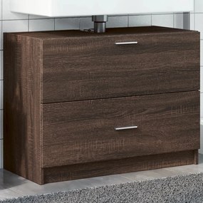 Mobile Lavabo Rovere Fumo 78x37x59 Cm İn Truciolare /