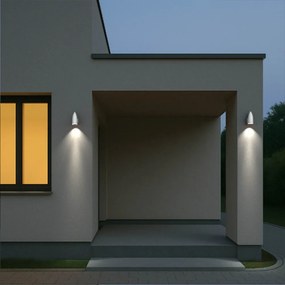 Applique da Parete a Cono per esterni, IP65 GU10 - Bianca Colore del corpo Bianco