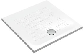 Piatto doccia in ceramica PUNTO bianco L 90 x L 90 x H 3.5 cm lucido