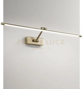 Gap453c- applique a parete in metallo brunito a led 3000k 580lm 10w...