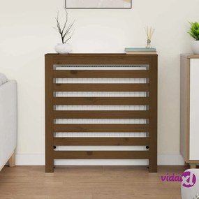 vidaXL Copertura Termosifone Miele 79,5x19x84 cm Legno Massello Pino