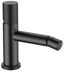 Miscelatore bidet nero opaco con leva zigrinata in acciaio inox Gemini