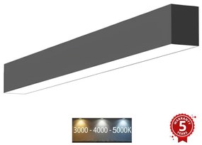 Sinclair LSM 24-40CCT - Plafoniera LED LSM LED/40W/230V 120 cm nero