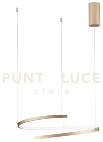 Lampadario a sospensione led moma oro 38w 6090lm cct 3000 4000 6500...