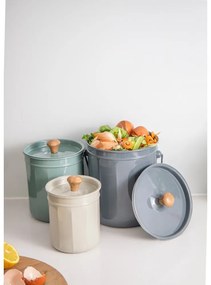 Contenitori in acciaio per rifiuti compostabili in set da 3 - Kitchen Craft